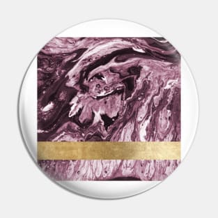 Violet golden geometric marble Pin