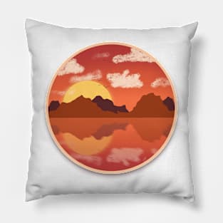 View From the Window - Sunrise // Digital Art Pillow