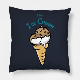 I love ice cream chocolate fudge Pillow