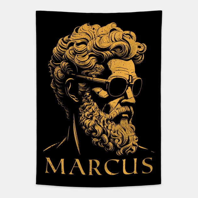 Marcus Aurelius Stoicism Tapestry by Daytone