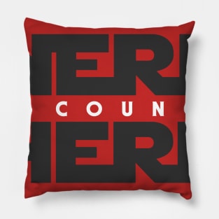 Nerfherder Council: Gray Logo Pillow