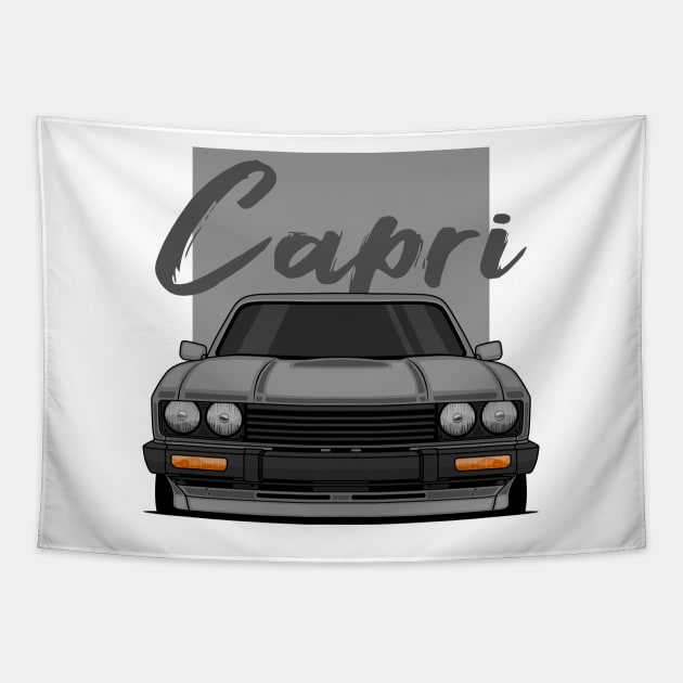 Front Gray Capri MK3 Classic Tapestry by GoldenTuners