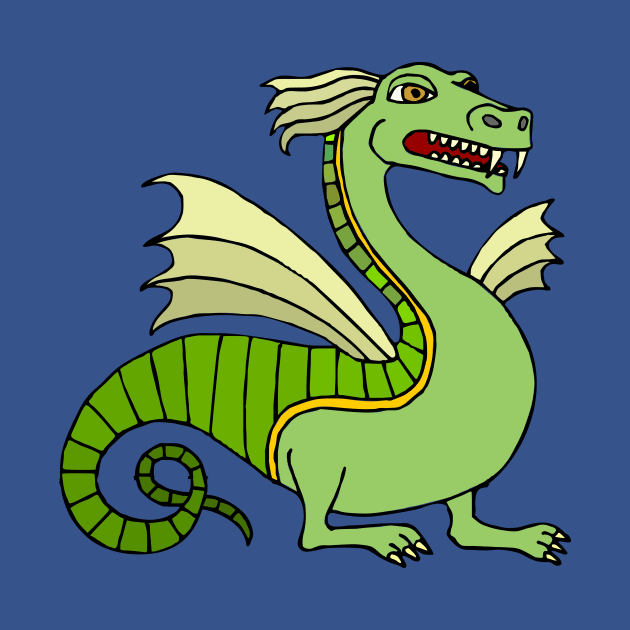 Green Chinese Dragon by PatrioTEEism