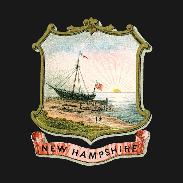 1876 New Hampshire Coat of Arms by historicimage