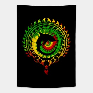 Thresher shark Kanaka Maoli Tie Dye Tapestry