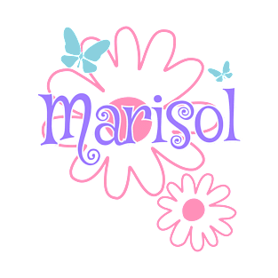 Marisol Girls Name Daisy Butterflies T-Shirt