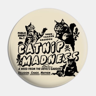 Catnip Madness Cute Cat Pin