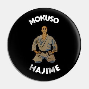 Karate Mokuso Hajime Pin