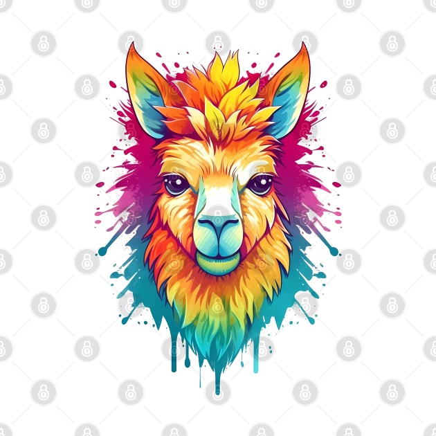 Rainbow Llama by Czajnikolandia