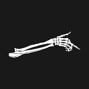 Skeleton arm showing gesture T-Shirt