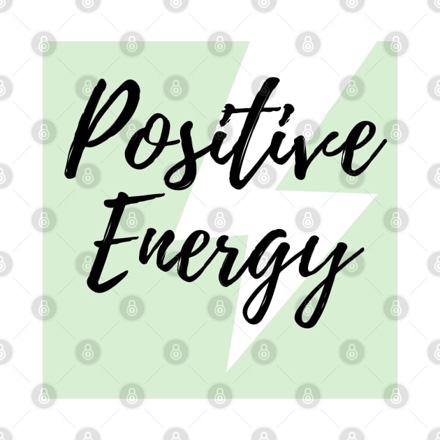 Positive Energy Green Font Based Design by ActionFocus