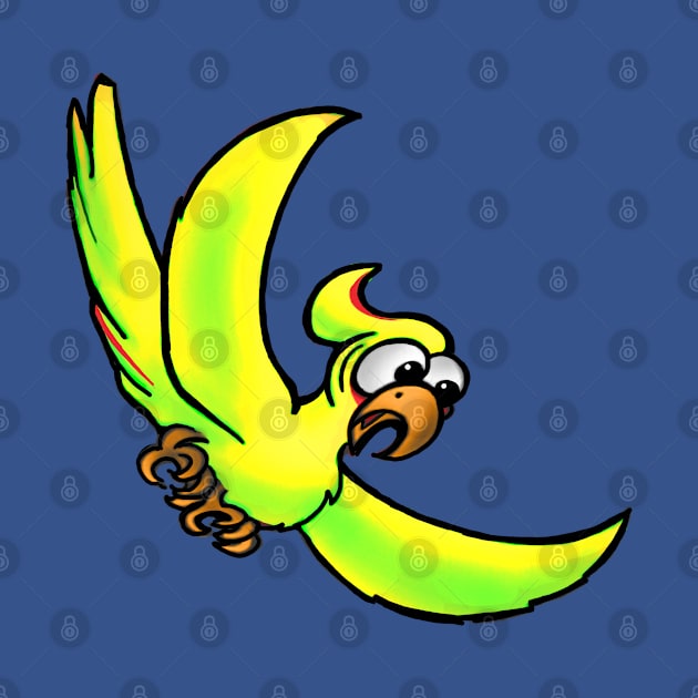 Colorful Cartoon Bird 4 by saintchristopher