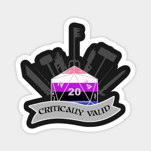 Critically Valid: Genderfluid Pride Magnet