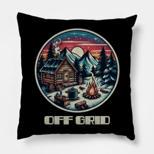 Cozy off grid cabin Pillow