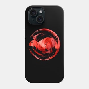 Red Round Rabbit Logo For 2023 Chinese New Year Phone Case