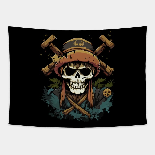 SKULL FUNK WIZARD Tapestry by Pixy Official