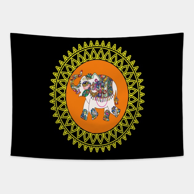 Elephant Tapestry by Shreedigital 