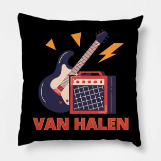 Van Halen guitar and sound system Pillow