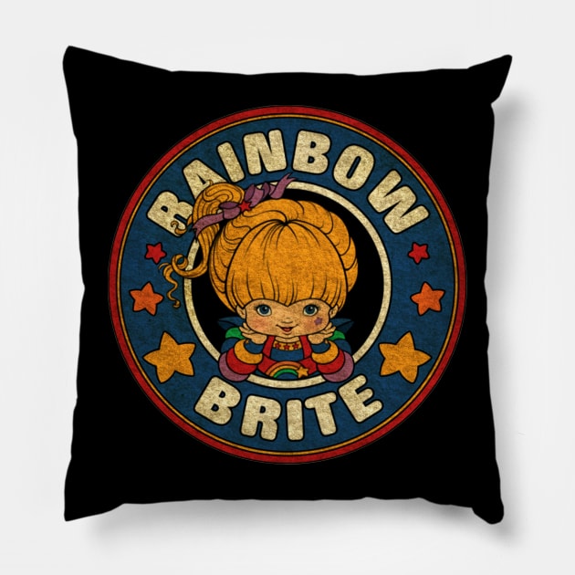 Rainbow Brite Pillow by Simple Craft Shop