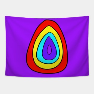 Rainbow Easter Egg Tapestry