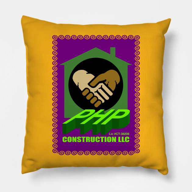 PHP Logo Product Art Pillow by MyTeeGraphics