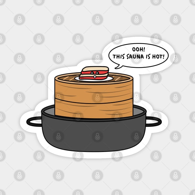 Steamed Meat Magnet by chyneyee
