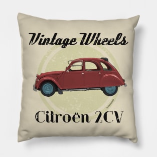 Vintage Wheels - Citroën 2CV Pillow