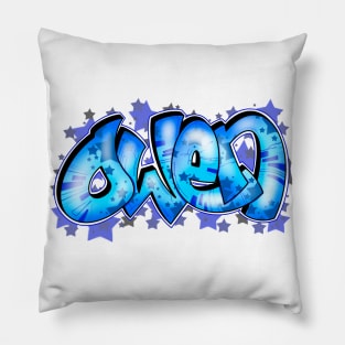 Owen Graffiti Name Pillow