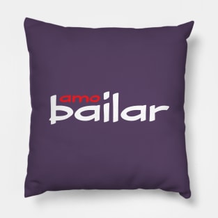 Amo Bailar Red White by PK.digart Pillow