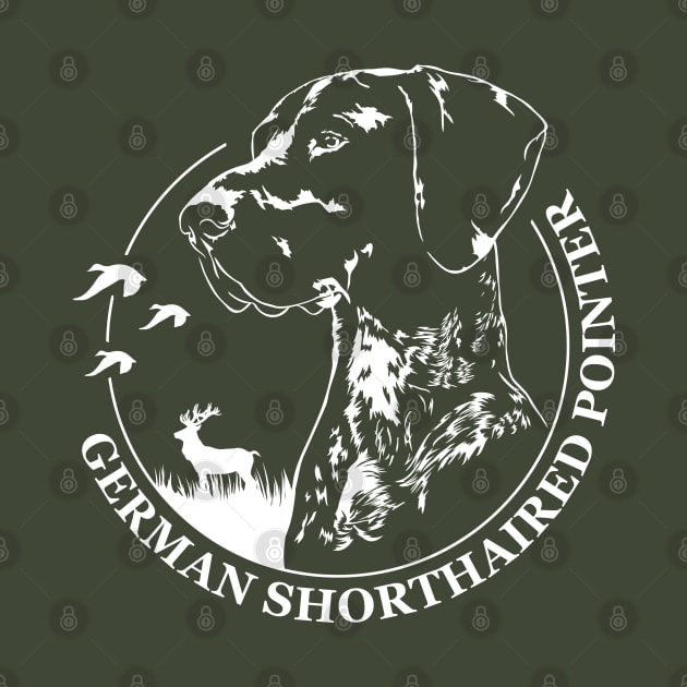 German Shorthaired Pointer dog portrait by wilsigns