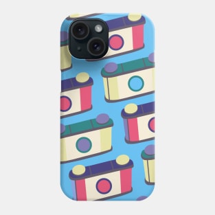 Retro Pinhole Camera Pattern - True Summer Seasonal Color Palette Phone Case