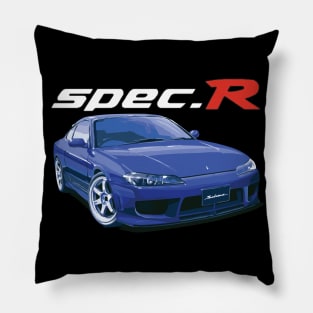 s15 spec r aero tv3 brilliant blue te37 Pillow