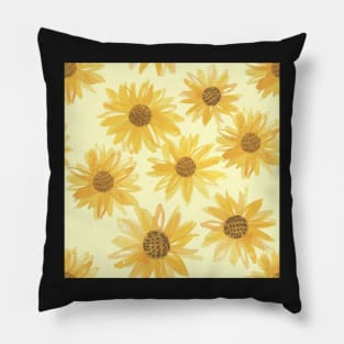 Teasing Tossed Sunflower Pillow