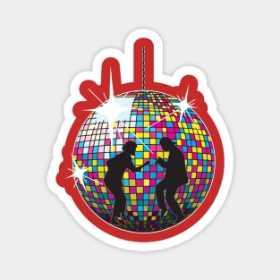 Disco Ball Dancers Magnet