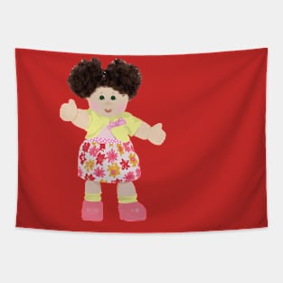 Vintage Cabbage Doll Tapestry