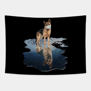 German Shepherd Dogs Lover - German Shepherd Face Mask Funny - German Shepherd T-Shirt Tapestry