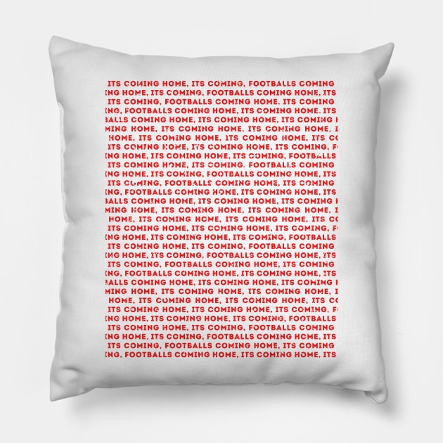 It's Coming Home England 2022 Pillow by Culture-Factory