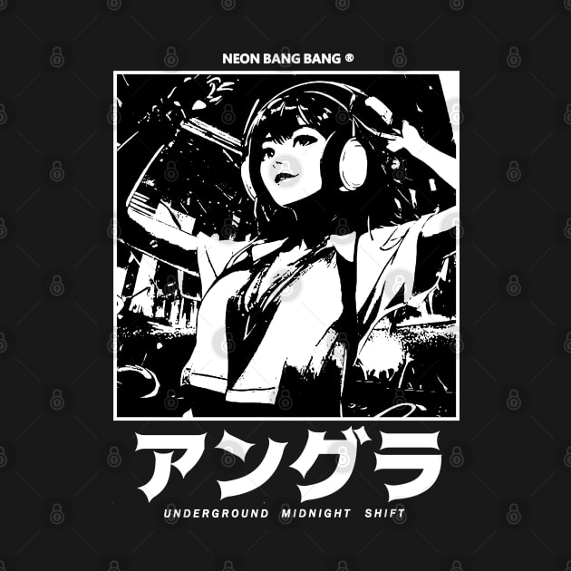 Japanese Anime Streetwear - DJ by Neon Bang Bang