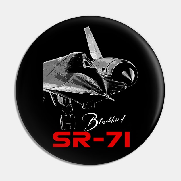 SR-71 Blackbird Us Air Force Aircraft Pin by aeroloversclothing