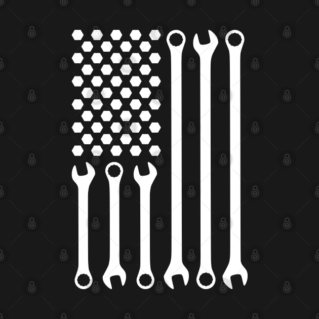 Wrench Flag by Lifeline/BoneheadZ Apparel