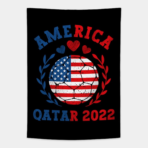 USA World Cup Tapestry by footballomatic