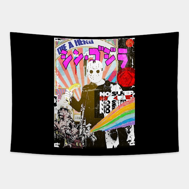 SuperMe Jason | Die a Hero | No Sleep & Mickey's Rainbow | Design By Tyler Tilley (tiger picasso) Tapestry by Tiger Picasso