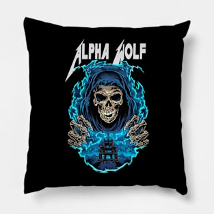 ALPHA WOLF MERCH VTG Pillow