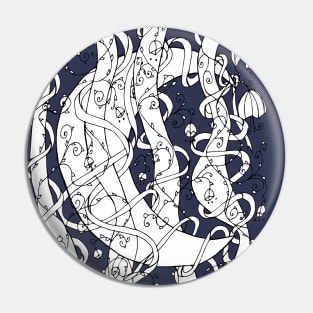 Abstract Moon Pin