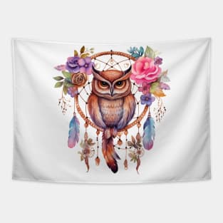 Native American Owl Tapestry