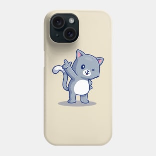 Cute Cat Pointing Phone Case