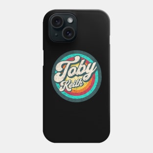 name toby in color circle Phone Case