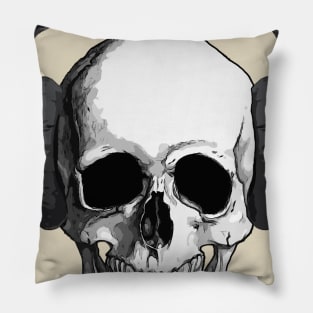 skull art, skull design, music group, Pillow