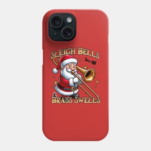 Santa Playing the Bass Trombone Phone Case