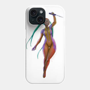 Neon bodysuit - transparent version Phone Case